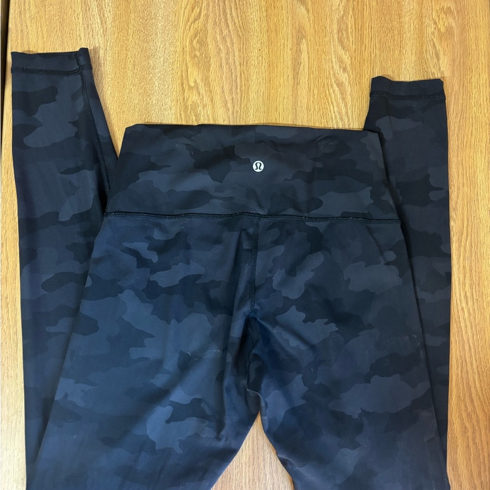 lululemon athletica Black Camo Leggings